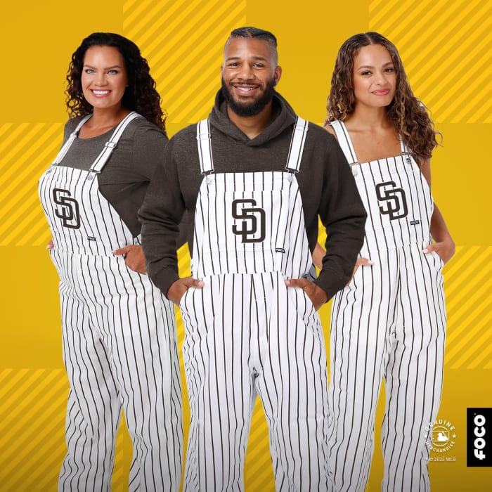 San Diego Padres Pinstripe Bib Overalls - $70